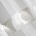 Firana o strukturze deszczyku dekorowana falbanami - 140 x 270 cm - biały 5