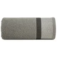 Ręcznik MARIT z ozdobną bordiurą z drobnym żakardowym wzorem - 70 x 140 cm - grafitowy 3