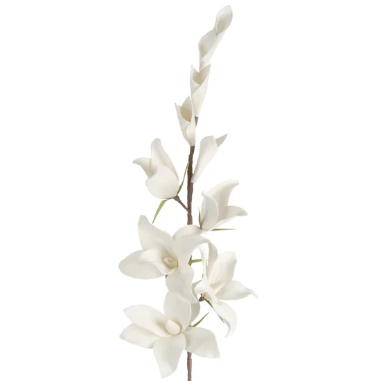 LILIA DŁUGOKWIATOWA Sztuczny kwiat dekoracyjny z pianki foamirian - ∅ 19 x 108 cm - biały