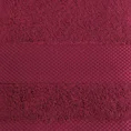 Ręcznik LORITA 70X140 cm bawełniany z żakardową bordiurą w stylu eko - 70 x 140 cm - amarantowy 2