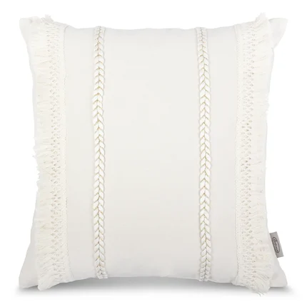 Poszewka BOHO z aplikacją z frędzlami Poszewka BOHO z aplikacją z frędzlami - 45 x 45 cm