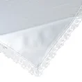 REINA LINE Bieżnik ABELLA zdobiony delikatną koronką - 80 x 80 cm - biały 3