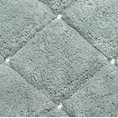 Miękki bawełniany dywanik CHIC zdobiony geometrycznym wzorem z kryształkami - 60 x 90 cm - miętowy 3