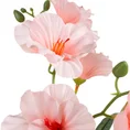 Kwiat sztuczny dekoracyjny z płatkami z jedwabistej tkaniny - ∅ 9 x 80 cm - jasnoróżowy 2