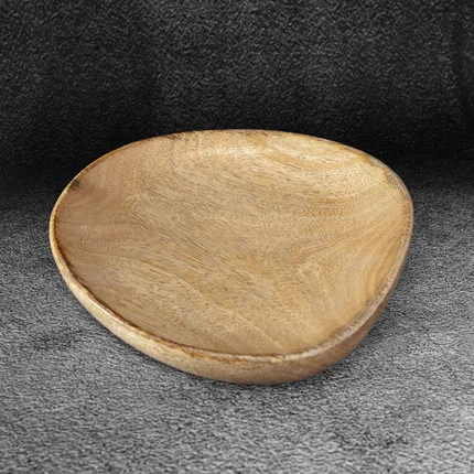 Patera dekoracyjna AMAR z naturalnego drewna egzotycznego Patera dekoracyjna AMAR z naturalnego drewna egzotycznego - 22 x 23 x 2 cm