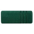 Komplet ręczników LOCA z bordiurą z tkanymi paskami - 37 x 25 x 10 cm - butelkowy zielony 5