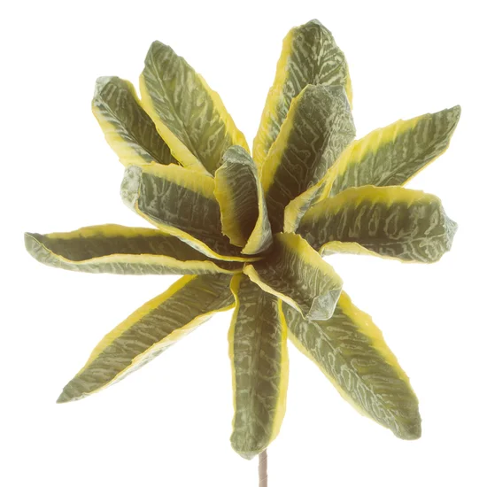 LIŚCIE AGAWY, kwiat sztuczny dekoracyjny z pianki plastycznej -  - zielony