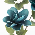 MAGNOLIA sztuczny kwiat dekoracyjny z plastycznej pianki foamirian - ∅ 14 x 68 cm - niebieski 2