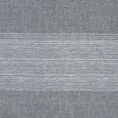 Firana gotowa AGATA zdobiona szenilowymi pasami - 140 x 250 cm - srebrny 10