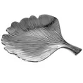 Patera z dolomitu IVA 1 w kształcie liścia miłorzębu srebrna - 30 x 30 x 5 cm - grafitowy 2