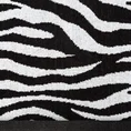 Ręcznik ZEBRA z motywem zwierzęcych pasów - 50 x 90 cm - biały 2