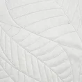 DESIGN 91 Narzuta z motywem liści wytłaczanym techniką hot press - 200 x 220 cm - biały 5