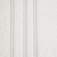 EUROFIRANY CLASSIC Ręcznik JUDY z bordiurą podkreśloną błyszczącą nicią - 50 x 90 cm - kremowy 2
