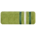 EUROFIRANY CLASSIC Ręcznik bawełniany GRACJA z ozdobną bordiurą w pasy - 70 x 140 cm - jasnozielony 3