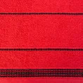 Ręcznik z bordiurą w formie sznurka - 70 x 140 cm - czerwony 2