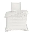 NOVA COLOUR Poszewka na poduszkę bawełniana z satynowym połyskiem i ozdobną kantą - 50 x 70 cm - kremowy 5