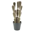 Kwiat sztuczny dekoracyjny kaktus w doniczce - dł. 90 cm - zielony 1