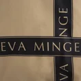 EVA MINGE Komplet pościeli SILK z makosatyny najwyższej jakości satyny bawełnianej z nadrukiem logo - 160 x 200 cm - złoty 2