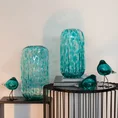 Wazon wykonany ręcznie z barwionego szkła artystycznego - ∅ 19 x 34 cm - turkusowy 3