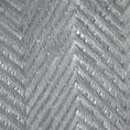Narzuta ARABELLA o strukturze futra z błyszczącym nadrukiem jodełki - 170 x 210 cm - srebrny 4