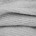 DESIGN 91 Narzuta na fotel-koc AMBER bardzo miękki w dotyku ze strukturalnym wzorem 3D z włókien bawełniano-akrylowych - 70 x 160 cm - srebrny 5