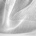 Firana MARISA w stylu eko z etaminy z ozdobnym ażurowym pasem - 140 x 250 cm - biały 11