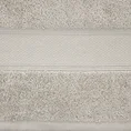 Ręcznik LIANA z bawełny z żakardową bordiurą przetykaną złocistą nitką - 30 x 50 cm - beżowy 2
