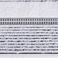 ELLA LINE ręcznik bawełniany TAYLOR z ozdobnym stebnowaniem i bordiurą w paseczki - 70 x 140 cm - biały 2