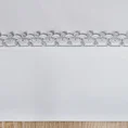 Obrus ELIMA z ozdobną kryzą I srebrną lamówką - 85 x 85 cm - biały 4