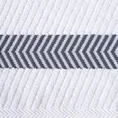 Ręcznik z żakardową bordiurą - 70 x 140 cm - kremowy 2