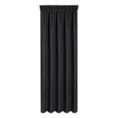 Zasłona DORA z gładkiej i miękkiej w dotyku tkaniny o welurowej strukturze - 160 x 240 cm - czarny 5