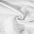 EUROFIRANY PREMIUM Ręcznik MILA  z włókien bambusowych z  bordiurą tkaną w ozdobne pasy 3D - 70 x 140 cm - biały 5
