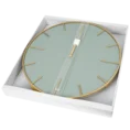 Duży zegar ścienny w stylu nowoczesnym z miętowym cyferblatem, 60 cm średnicy - 60 x 4 x 60 cm - miętowy 3