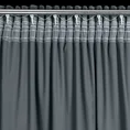 Zasłona ANTARA z gładkiego welwetu z szarfą do podpięcia - 140 x 300 cm - grafitowy 10