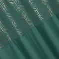 Zasłona DAFNE z gładkiej matowej tkaniny z ozdobnym pasem z geometrycznym złotym nadrukiem w górnej części - 140 x 250 cm - zielony 5