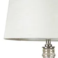 Lampa stołowa ALISA na podstawie z dymionego szkła z abażurem z welwetowej tkaniny - ∅ 35 x 70 cm - złoty 2