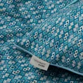 TERRA COLLECTION Komplet pościeli PALERMO 5 z bawełny z drobnym geometrycznym wzorkiem lamówką na poduszkach - 220 x 200 cm - niebieski 15