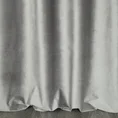 Zasłona z welwetu z ozdobnym pasem ze srebrnym połyskiem w górnej części - 140 x 250 cm - srebrny 3