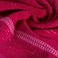 ELLA LINE ręcznik bawełniany TAYLOR z ozdobnym stebnowaniem i bordiurą w paseczki - 70 x 140 cm - amarantowy 5