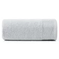 Ręcznik DAFNE z bawełny podkreślony żakardową bordiurą z motywem zebry - 50 x 90 cm - srebrny 3