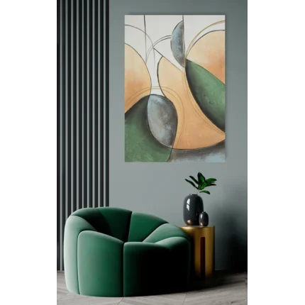 Obraz FICTION abstrakcyjny, ręcznie malowany na płótnie Obraz FICTION abstrakcyjny, ręcznie malowany na płótnie - 60 x 90 cm