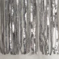 Zasłona JASPER z welwetu zdobiona połyskującym pasem cekinów - 140 x 250 cm - srebrny 8