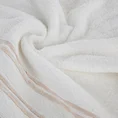 Ręcznik JONAS z bawełny z ozdobną żakardową bordiurą z marszczeniem - 50 x 90 cm - kremowy 5