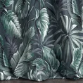 Zasłona PALERMO z miękkiego welwetu z nadrukiem liści - 140 x 250 cm - szary 3