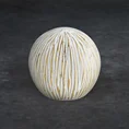 Kula ceramiczna ANISA przecierana biało-złota - ∅ 10 x 10 cm - biały 1