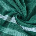 EUROFIRANY CLASSIC Ręcznik bawełniany GRACJA z ozdobną bordiurą w pasy - 70 x 140 cm - zielony 5