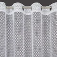 Firana o strukturze siatki w stylu vintage - 140 x 250 cm - biały 4