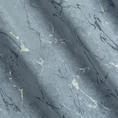 Zasłona WERA z miękkiej welwetowej tkaniny zdobiona nadrukiem przypominającym marmur - 140 x 250 cm - ciemnoszary 10