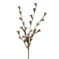 GAŁĄZKA OZDOBNA z kwiatami, kwiat sztuczny dekoracyjny - 92 cm - zielony 1