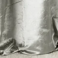 Welwetowa zasłona z listwą przetykaną błyszczącą nicią - 140 x 250 cm - szarobeżowy 3